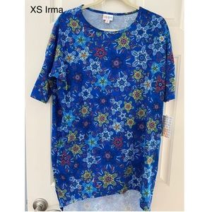 XS LuLaRoe Irma Tunic top